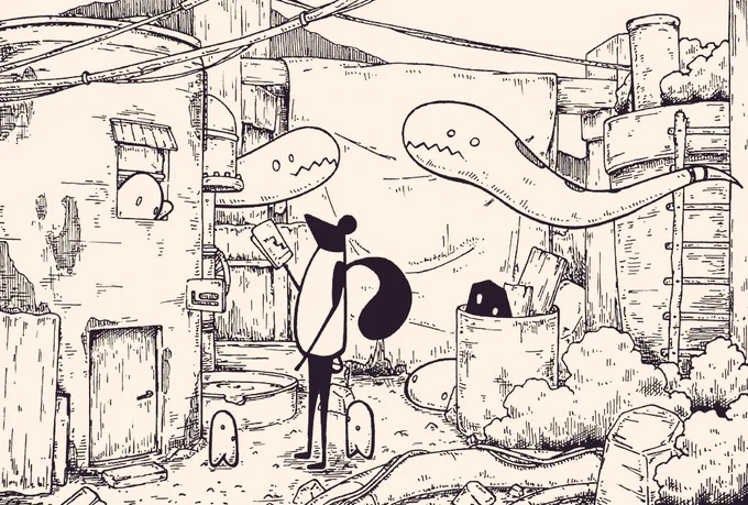 幻想たちの隠れ家
#イラスト
#アナログ絵 