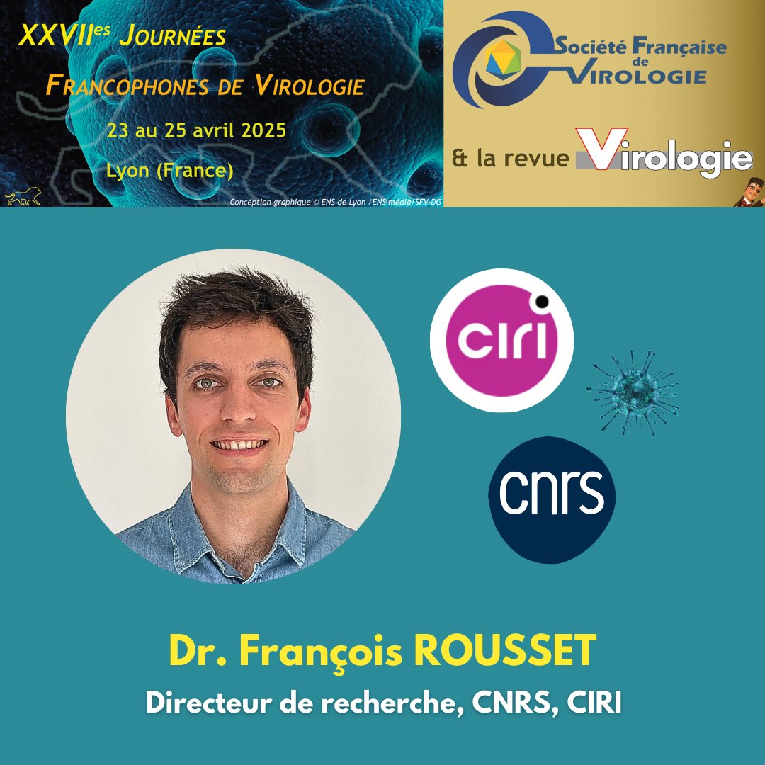 @FrancoisRousset, Directeur de recherche à <a href="/CIRI_Lyon/">CIRI Lyon</a>, est invité aux #JFV2025. Sa présentation portera sur les défenses bactériennes : aux origines de l'immunité innée. 🦠