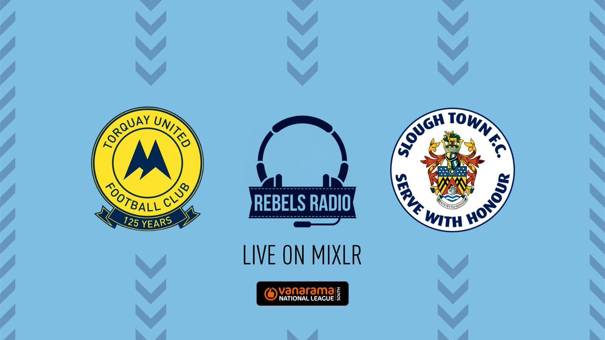 A stunning 4-3 win at Plainmoor last year, this time it feels like it will be a different beast.  Despite last week's unexpected home defeat, Torquay United still has a shot at the league title.

Live commentary from 2:55 pm. 

rebelsradio.mixlr.com/events/4198485

#OneSlough