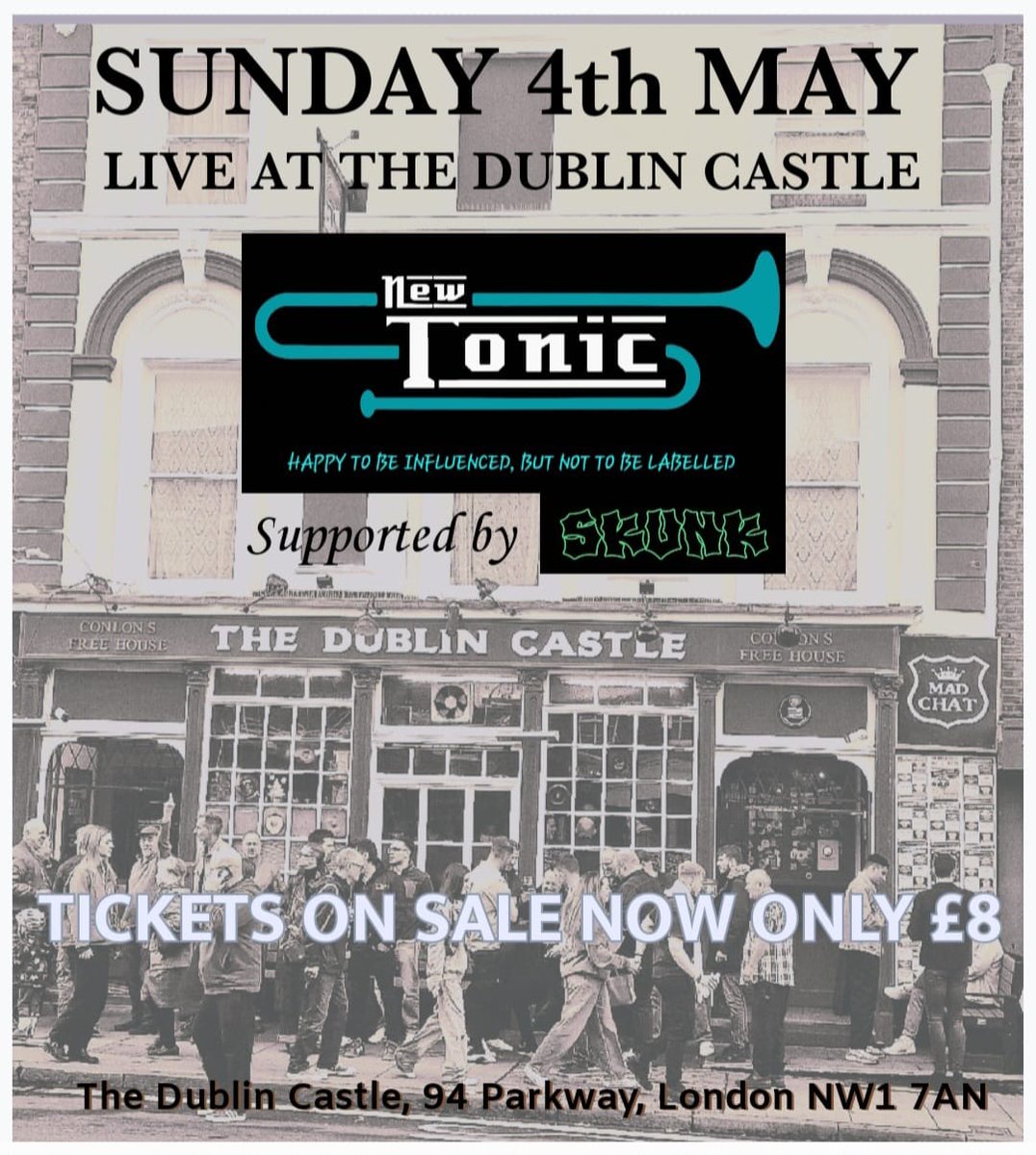TheNewTonic7's tweet photo. The BIG sound of New Tonic at The Dublin Castle.
Grab a ticket, see you at the front.
#yearofthenew 
HAPPY TO BE INFLUENCED, BUT NOT TO BE LABELLED https://t.co/bEcEgfUOJU