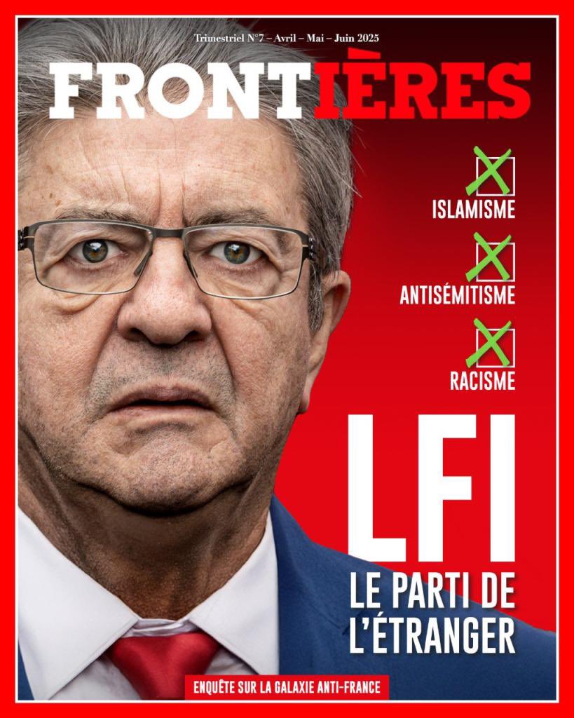 Quand Mediapart, Libération et autres médias d’extrême-gauche enquêtent sur le RN, c’est de « l’investigation ». Et tout le camp du bien applaudit. 

Quand Frontières enquête sur LFI, c’est de « la dénonciation qui met une cible sur le dos des gens ». Et tout le camp du bien