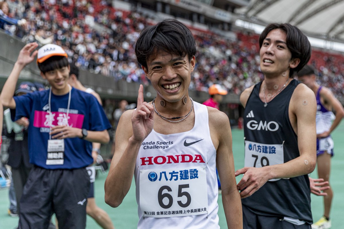 EKIDEN_News's tweet photo. 1位 森凪也（Honda）13:15.07
#金栗記念 https://t.co/ziu7iSFVTe