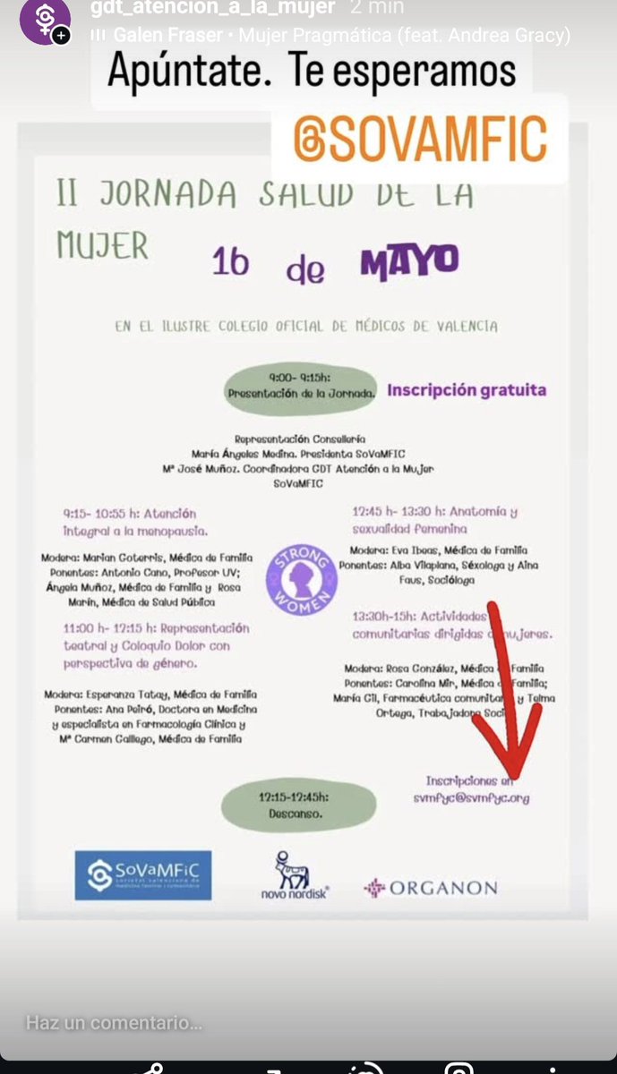No te puedes perder nuestras jornadas de <a href="/SoVaMFiC_Amujer/">GdT Atención a la Mujer SoVaMFiC +S</a>
