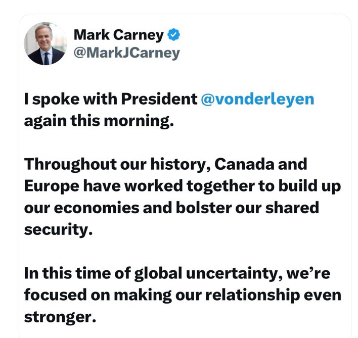 sonofr's tweet photo. OH WAKE UP STARMER, FFS!

We should be making our relationship with Canada and Europe stronger not sitting on the sidelines looking damn stupid. Trump’s America is a threat. The chaos and uncertainty isn’t going to go away anytime soon. 
Labour’s reset is a joke. We need to be at the centre of Europe as a full member of the European Union. Offering ‘unprecedented’ second state visits, pandering to the orange moron is not going to get us anywhere. It’s embarrassing and it’s stupid.