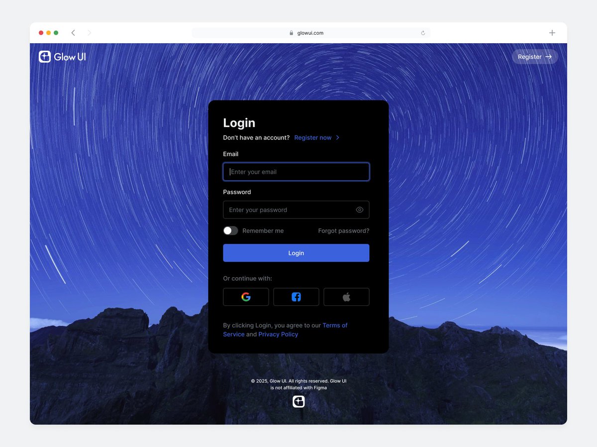 alexey_design's tweet photo. Day 11 — Login page #uidesign. Made with @glow_ui https://t.co/ybRQlATGZY
