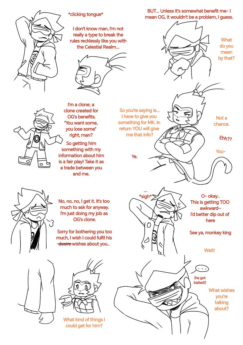 PalmyPearl's tweet photo. "A Deal"
Part 1/?
Porty MK clone + SWK
#peachynoodles (Implied)

(trying to explore their dynamic in a simple sketch but ended up making a five or more pages, oh well) https://t.co/kV6zgMP4kf