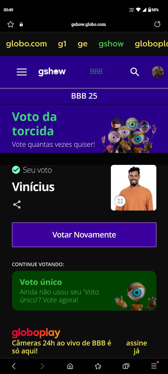 islan_Maldonado's tweet photo. MUTIRÃO DO VOTO ÚNICO - FORA VINÍCIUS 🚨
LINK: https://t.co/IBuc0pTY6b…
DEPOSITEM SEU VOTO ÚNICO NA RENATA AQUI: ⬇️#foravinicus #BBB25 https://t.co/wp7fhiAbMd