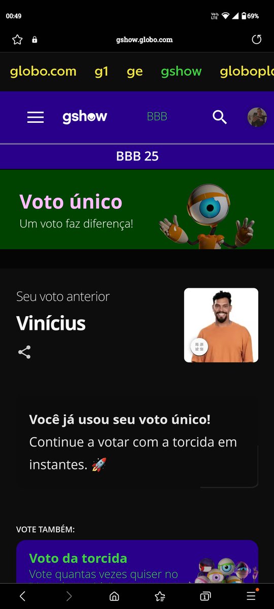 islan_Maldonado's tweet photo. MUTIRÃO DO VOTO ÚNICO - FORA VINÍCIUS 🚨
LINK: https://t.co/IBuc0pTY6b…
DEPOSITEM SEU VOTO ÚNICO NA RENATA AQUI: ⬇️#foravinicus #BBB25 https://t.co/wp7fhiAbMd