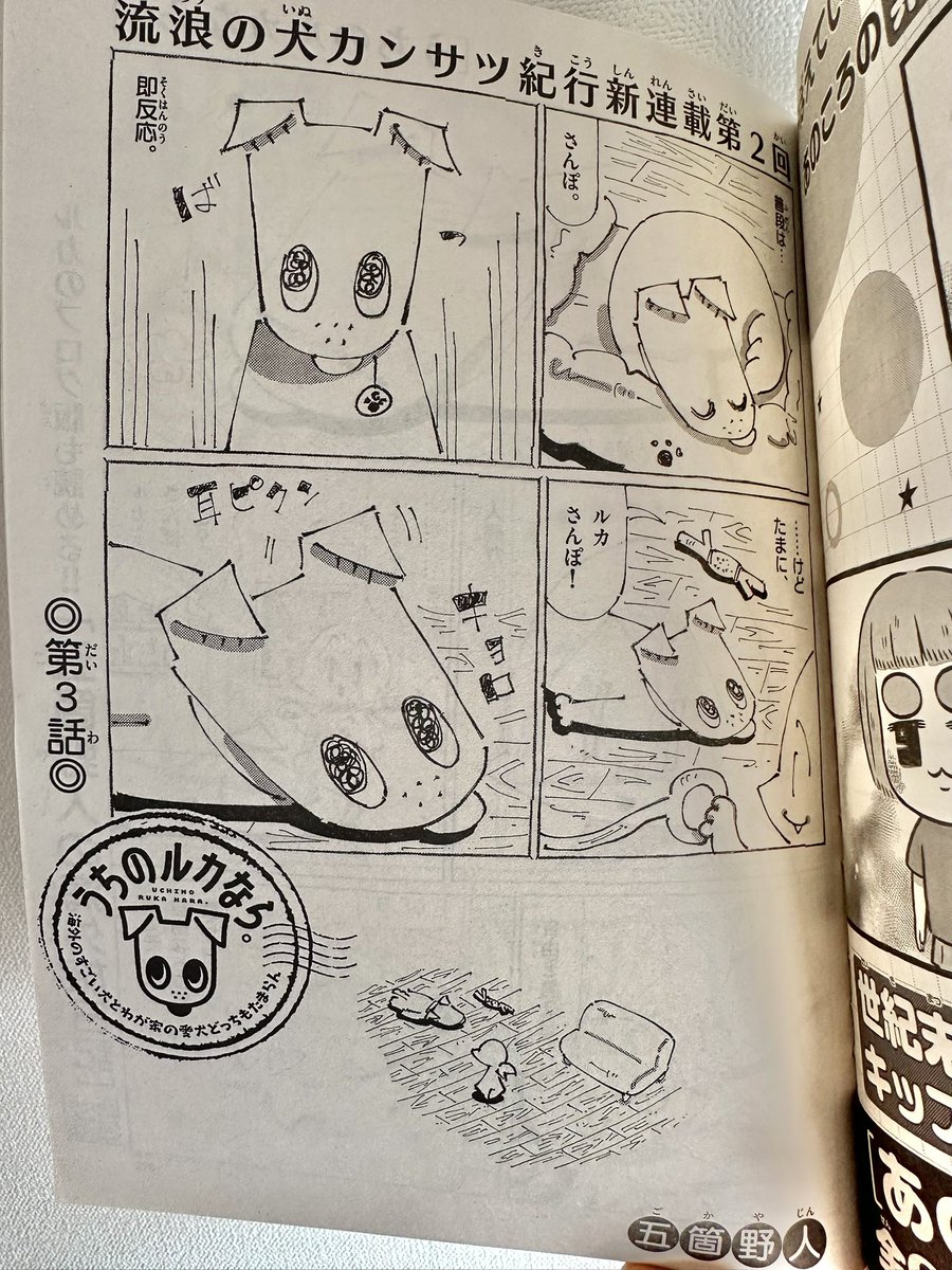 発売中のゲッサンにて
【うちのルカなら。】
サハラ砂漠と
モロッコ・マラケシュの犬の話
ぜひぜひに☀︎
https://t.co/eJLAOEp5uD 