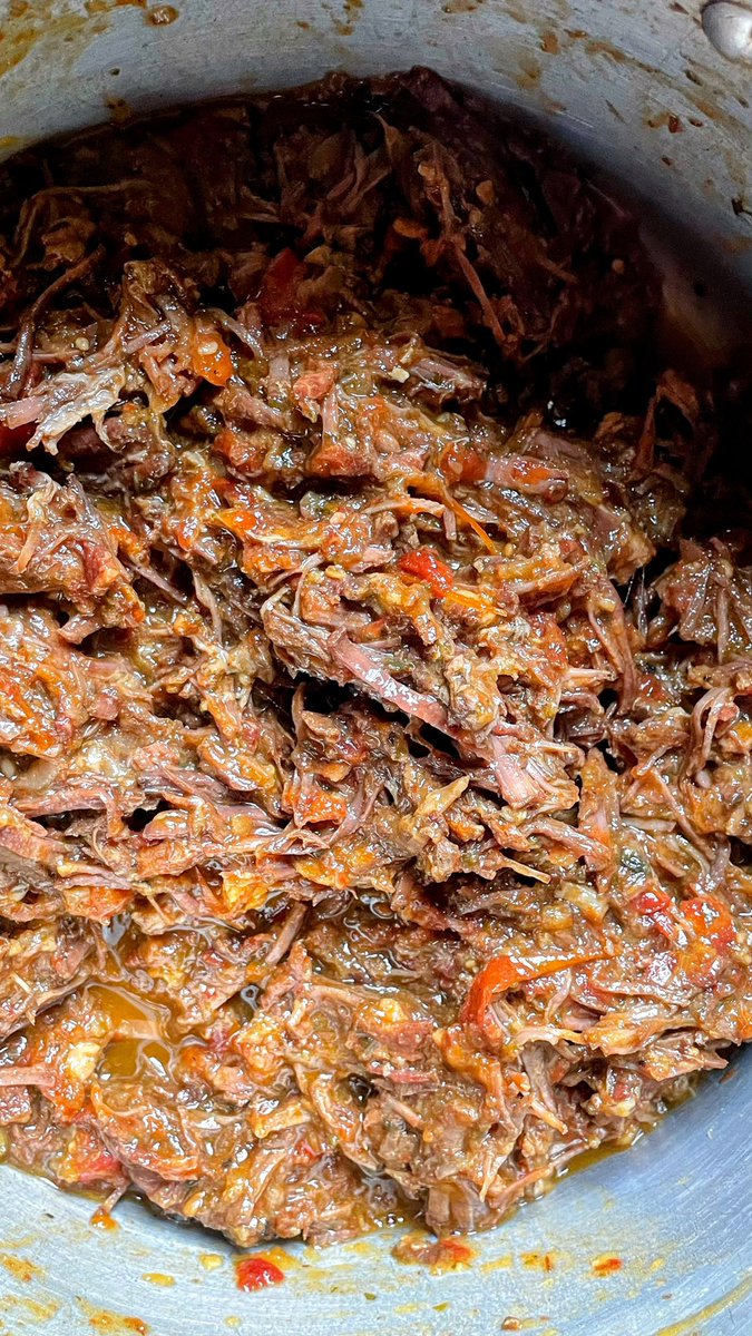 sahilk's tweet photo. Made a Brazilian stew for this time's #bcbcbath. And rendered out and crisped the fat trimmings for some crunchy topping. https://t.co/NOR7mhUnXo