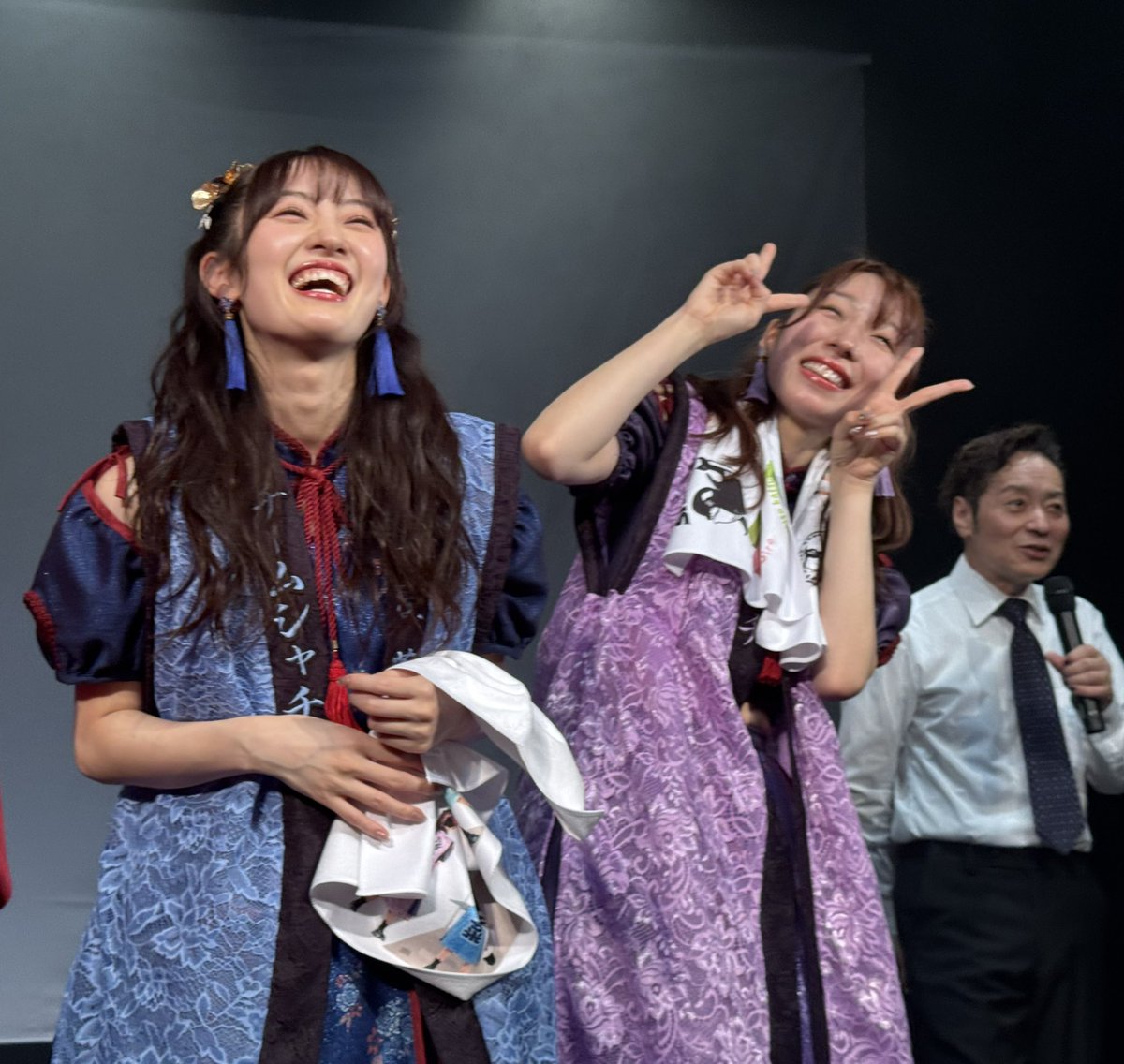 こちらの笑顔も素敵💙💜✨
 #咲良菜緒溺愛部
 #大黒柚姫ビッグラ部
 #NEO大衆アンダーグラウンド