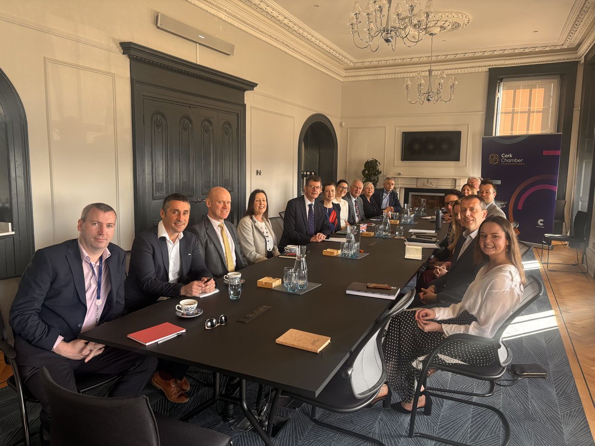 Ambassador <a href="/PJohnstonFCDO/">Paul Johnston</a> meets business stakeholders in Cork to discuss renewable energy. Read interview in today's <a href="/irishexaminer/">Irish Examiner</a> 

irishexaminer.com/business/econo…