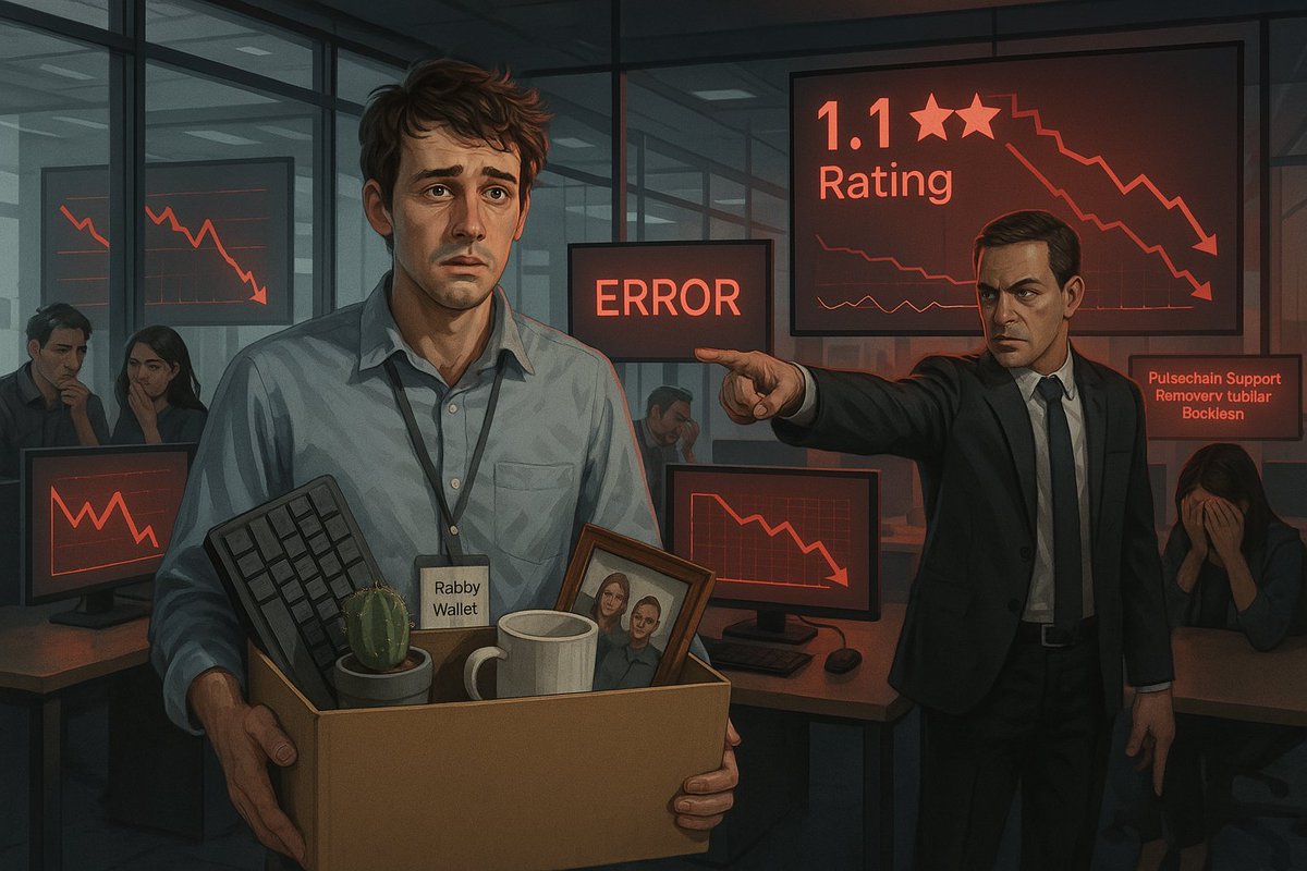 RobBrow22393477's tweet photo. ๐จ Someone at @Rabby_io has made a VERY BAD DECISION pulling PulseChain support.
You just alienated one of the most passionate and fast-growing crypto communities out there.
Hope the 1.1โ
reviews were worth it. ๐ฌ
#PulseChain #RabbyWallet #CryptoMistake #DeFi https://t.co/UDB8nS84NN