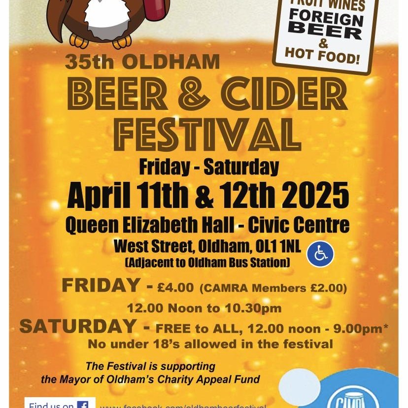 Oldham Beer Festival (@oldhambeerfest) on Twitter photo Hey <a href="/OldhamAthletic/">Oldham Athletic Chat</a> fans. If you're not able to make the trip to Yeovil today, console yourselves with a short trip to Oldham beer festival.
Open at noon, free admission.
#Latics Hey <a href="/OldhamAthletic/">Oldham Athletic Chat</a> fans. If you're not able to make the trip to Yeovil today, console yourselves with a short trip to Oldham beer festival.
Open at noon, free admission.
#Latics