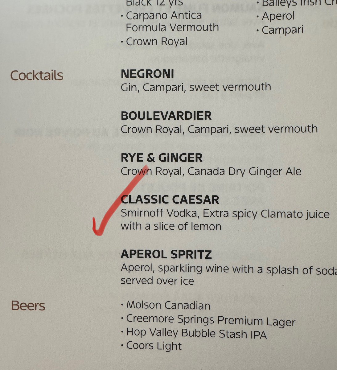 Only on Air Canada 🇨🇦