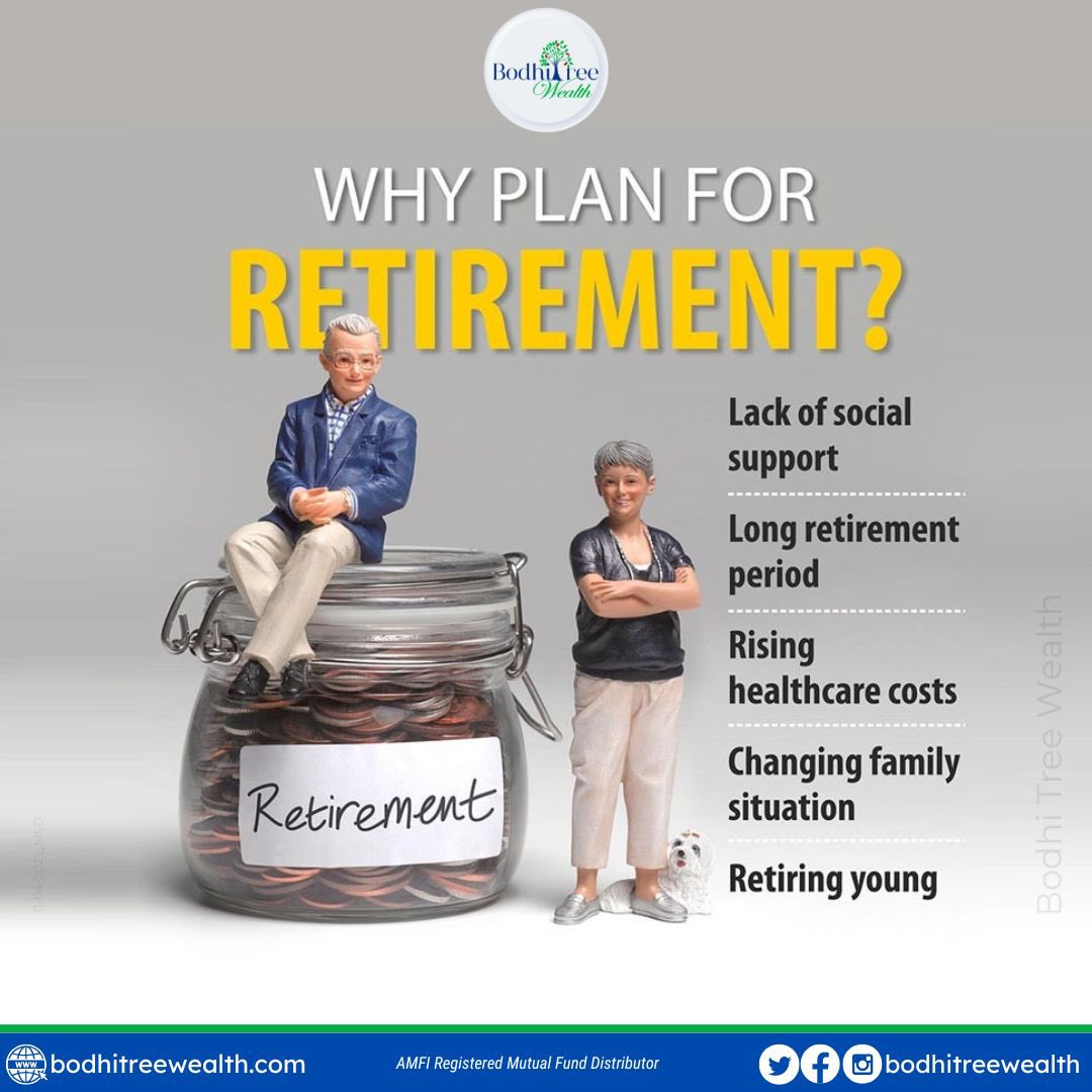 BodhiTreeWealth's tweet photo. You might retire at 55, live till 90, and have 35 years of “weekends” to fund!

⚠️ You won’t get any loan for your retirement. You have to be your own banker.

Make your money work harder so that future-you can chill without worry. 😇 https://t.co/AFldFhfhgB