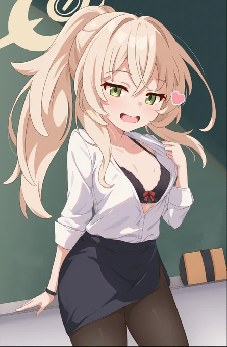 黒下着ニヤニヤ教授#ブルアカ 