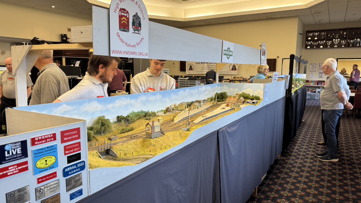 HWDMRS's tweet image. Our MRX25 Spring Model Railway exhibition is open today 10am - 4.30pm. 12 layouts and trade. Thanks to our primary sponsors Transport Treasury Publishing and AGR Model Railway Store #highwycombe
Details at hwdmrs.org.uk/exhibition/