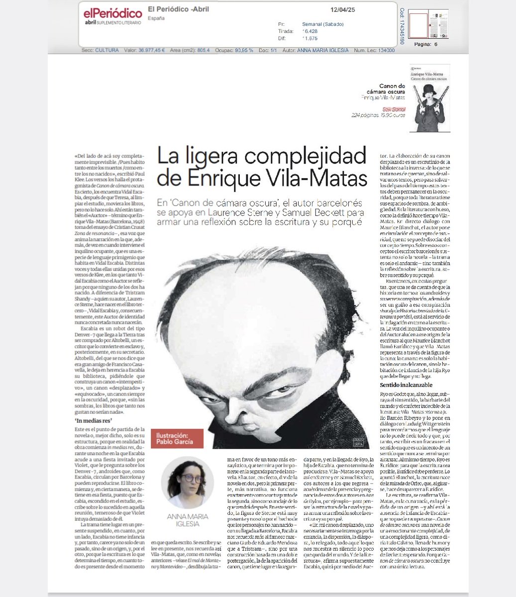 Enrique Vila-Matas / Web tweet media