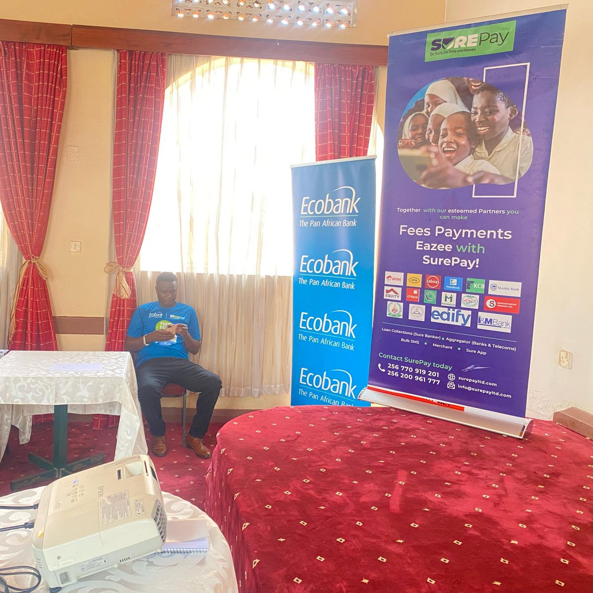 SurepayLimited's tweet photo. The ECObank-SurePay workshop currently taking place at Agip Motel in Mbarara, with a focus on streamlining and transforming school fees payments for both ECObank-SurePay clients in the western region. #ECObank #SurePayWorkshop https://t.co/JhMnCtioy8