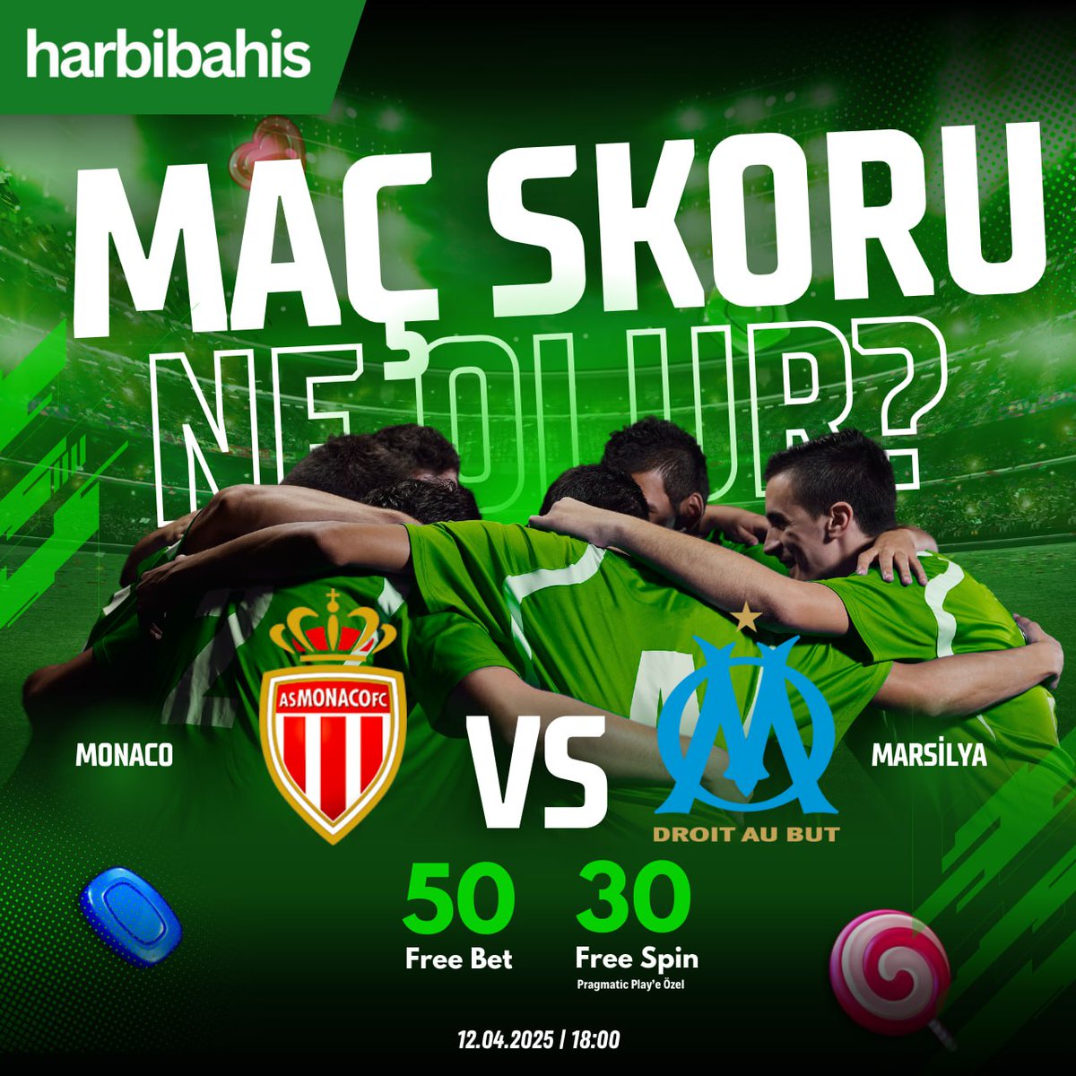 harbibonus's tweet photo. 🏆 Günün Etkinliği Harbibahis'te! 

⚽️ MONACO⚔️MARSİLYA ⚽️

✅  Karşılaşmanın skorunu tahmin et,  

🎁 5️⃣0️⃣  TL Freebet veya 3️⃣0️⃣ Freespin Kazan! 

🔰 Bizi takip et, RT yap ve 3 ark. etiketle Formu Doldur 

📲FORM LİNKİ:https:https://t.co/kjGyq5k3dq

🔗 HARBİBAHİS GÜNCEL GİRİŞ https://t.co/VkVfZSJlmT
