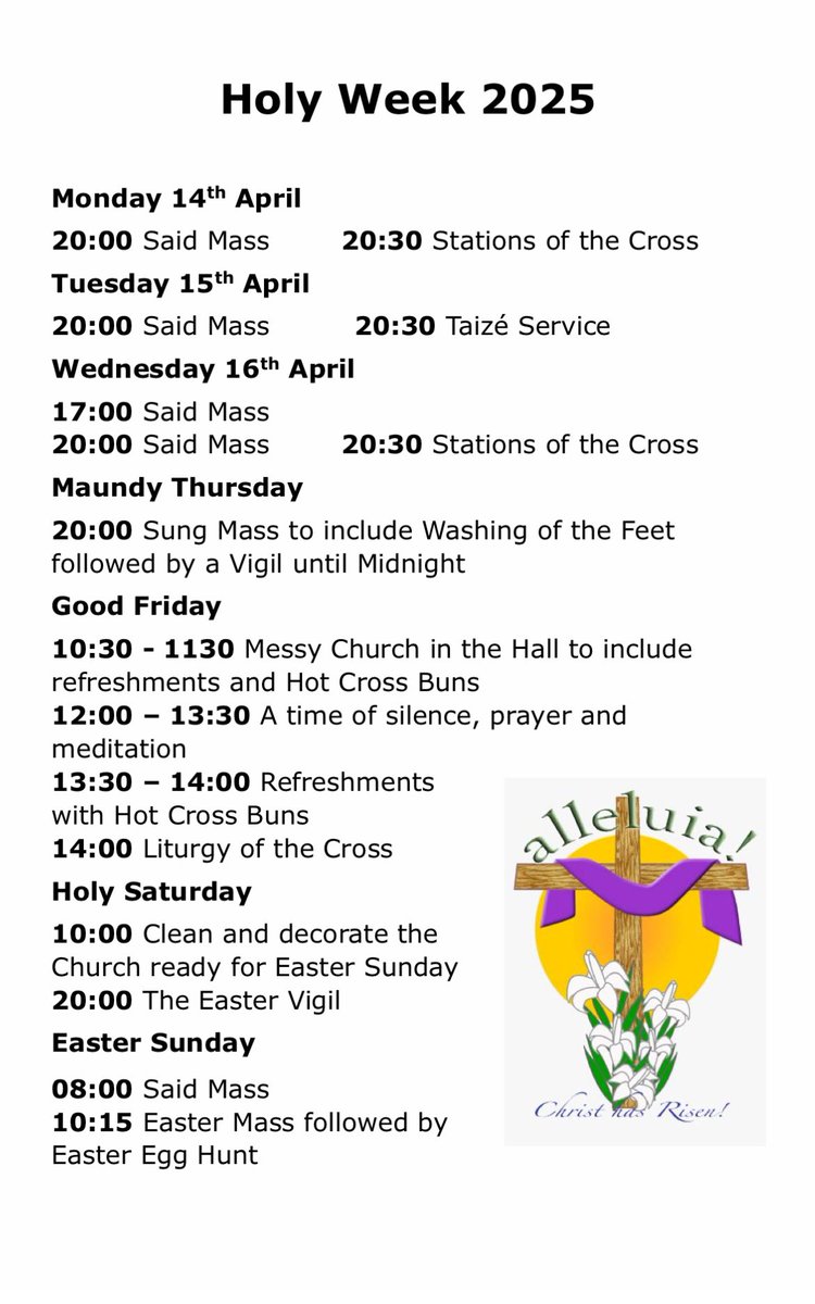 StPaulsRuislip's tweet photo. Please join us at some or all of our services through Holy Week to Easter @StPaulsRuislip https://t.co/Nj9Z0kPp62
