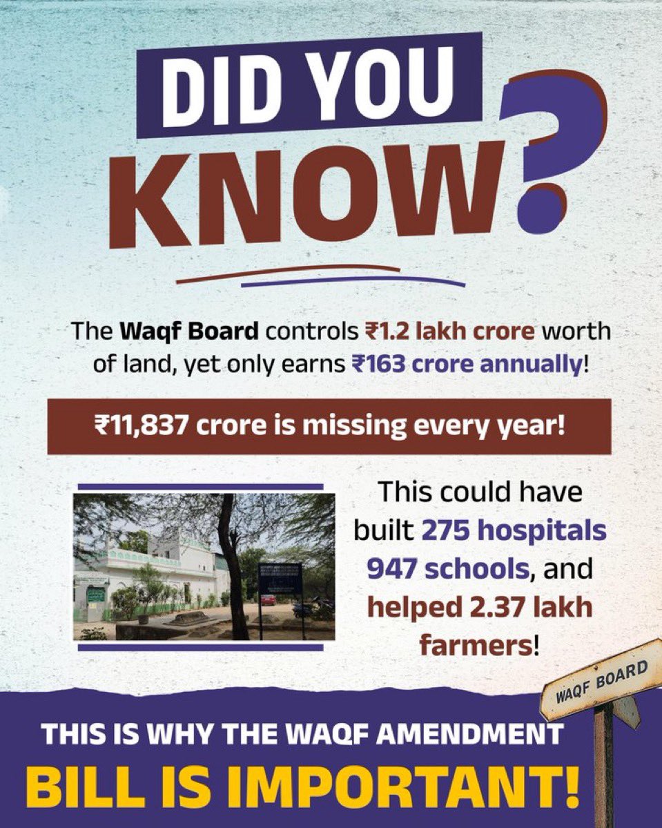 BakaalSania's tweet photo. #WABForProgressiveIndia
#WaqfAmendmentBill #waqfamendments4empowerment #WaqfLaw https://t.co/mxsWvq0Mt6
