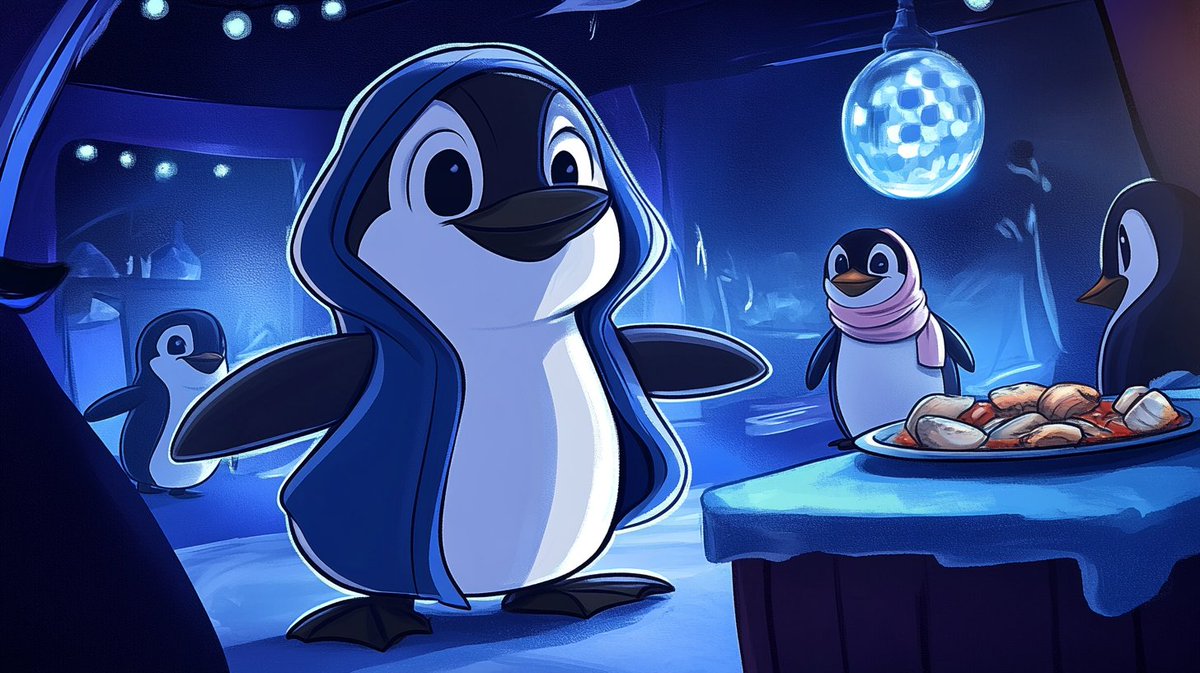 Help_Gary_'s tweet photo. Last night’s party? Gary had a whale of a time. 🐋🎉

There were dancing penguins, mysterious guests, and way too many of those spicy fish snacks. 🌶️🐟
Let’s just say... Gary’s gonna need a lot of coffee this morning. ☕🐧
There was one quiet penguin at the party… turns out she’s secretly one of the biggest $GARA holders. Classic. 😅

But hey — it’s Saturday, the vibes are chill, and the $GARA spirit is still strong.
Let’s slide into the weekend, penguins. 💙