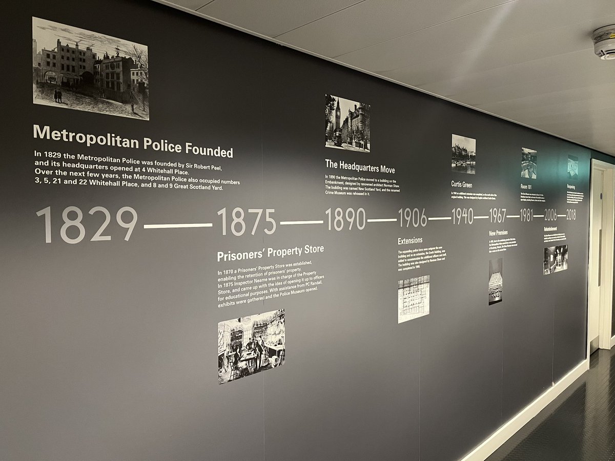 KatieSmith138's tweet photo. Today the Metropolitan Police’s Crime museum turns 150 years old.

We had a wonderful day yesterday celebrating with our friends and colleagues, and have such a great year planned to mark this occasion so keep your eyes peeled 👀 

Happy birthday to us! https://t.co/MsSN5L20KE
