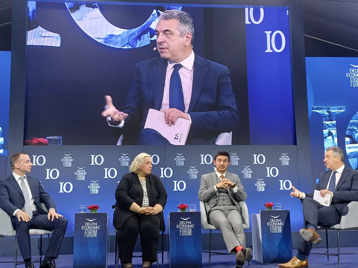 📌 The speakers of the panel were:
- Alexandra Papadopoulou, Deputy Minister of Foreign Affairs, Hellenic Republic
- Marko Djuric, Minister of Foreign Affairs, Republic of Serbia
- Endrit Yzeiraj, Deputy Minister for Europe and Foreign Affairs of Albania

#delphiforum