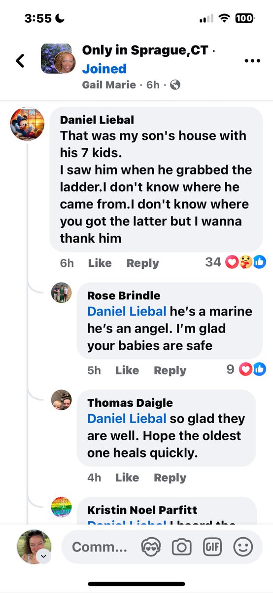 Pagancook's tweet photo. Former marine veteran from Massachusetts sees a house on fire in Baltic, CT and takes swift action on Friday evening. He saved 2 children and their dad!
#marineveteran #housefirehero https://t.co/MsV8og2ImH