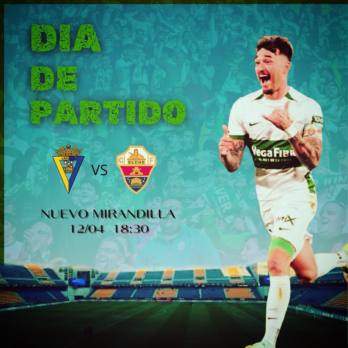 InfoElche_'s tweet photo. ⚽️ 𝐃𝐈𝐀 𝐃𝐄 𝐏𝐀𝐑𝐓𝐈𝐃𝐎 ⚽️

🆚️ @Cadiz_CF
🕐 18:30h
🏟 𝑁𝑢𝑒𝑣𝑜 𝑀𝑖𝑟𝑎𝑛𝑑𝑖𝑙𝑙𝑎
📍 J.35

#ElcheCF #MuchoElche #LALIGAHYPERMOTION 
#CádizElche https://t.co/E30o0hleiV
