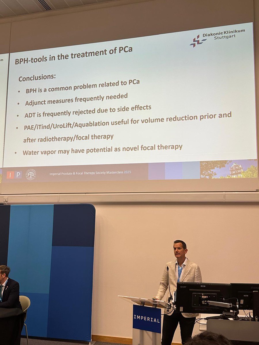 IP_London's tweet photo. Prof Schwentner dives straight into his second, thought-provoking talk - novel BPH technologies for #ProstateCancer treatment - could water vapour offer a new focal therapy option? 💦#IPFTSmasterclass25 https://t.co/BWMqYu4rMn