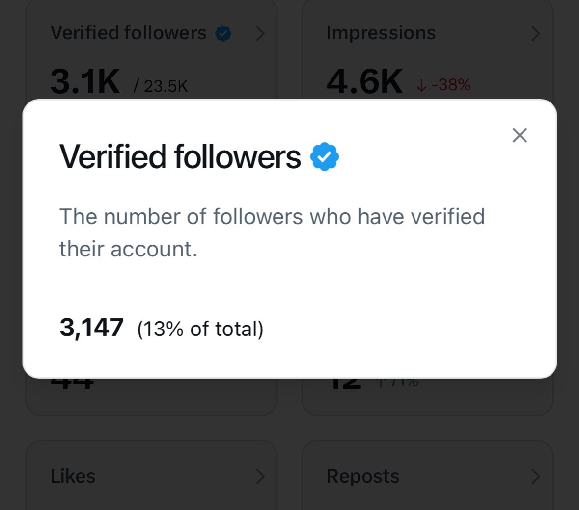 I heard the more verified followers you have, the more traction you get on Twitter.

Verified follows verified?👇