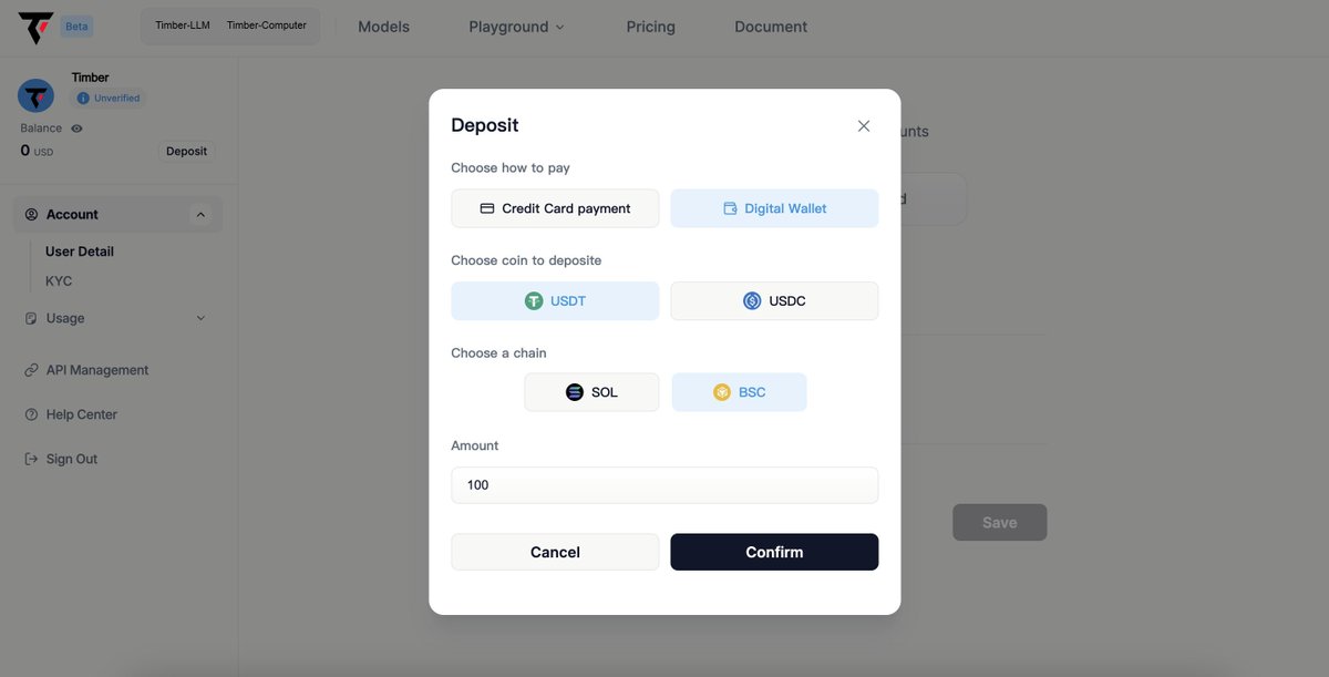 TimberProtocol's tweet image. Timber supports the deposit of stablecoins on these blockchains for leasing AI cloud computing power!💸

@solana 
@BNBCHAIN