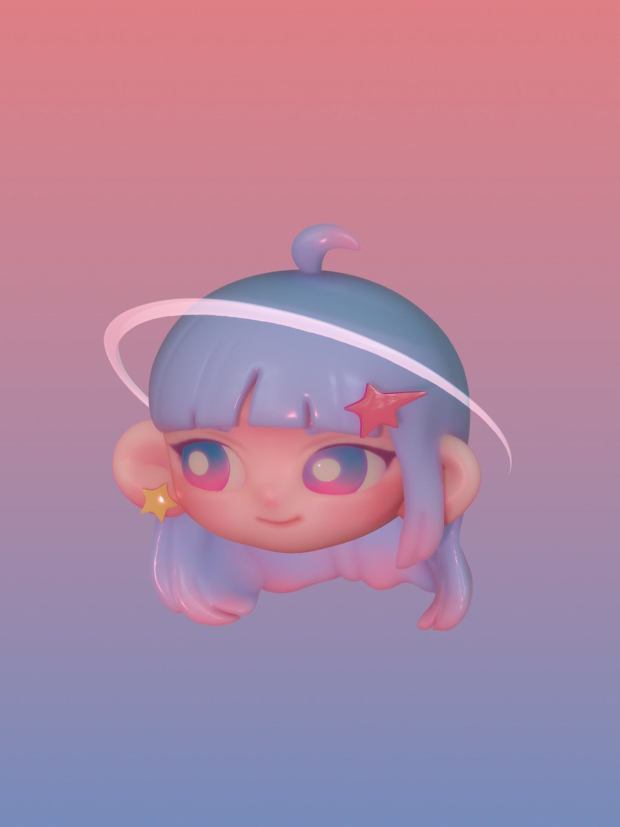 maa__dok's tweet photo. 🩷💫
 #3D  
 #nomadsculpt 
 #3DModeling https://t.co/EWGHaeWomV