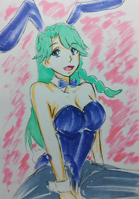 #ゴープリ10周年なので海藤みなみさん3733枚描いてお祝い(359,360,361)バニガらくがき。 