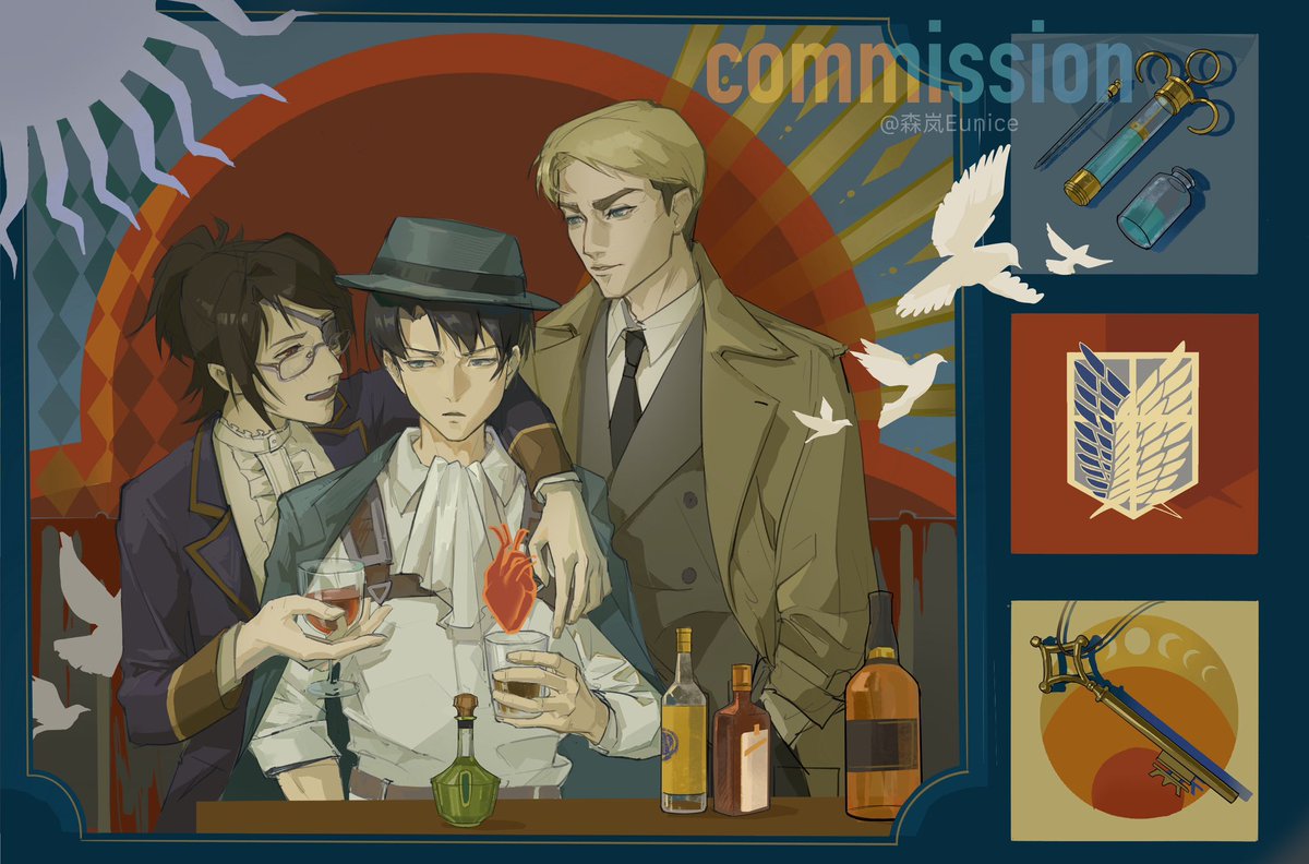 #進撃の巨人 #HangeZoe #levi #aot #绘画 #digitalpainting  #AttackOnTitan 
是谁25年才开始补巨人。。。太喜欢三老只了摸了草插，有缘细化