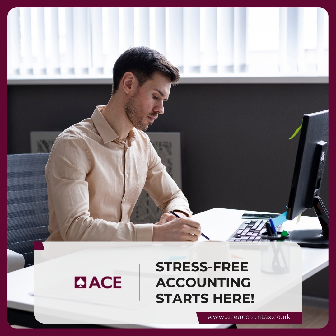Worried about your books? Payroll late again?

Don’t stress. At Ace Accountants, we make your numbers work like clockwork — so you can get back to what you do best.

📞 Talk to us today: aceaccountax.co.uk

#AceAccountantsUK #AccountingMadeEasy #SmallBusinessSupport