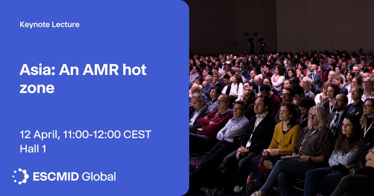 Happening soon at #ESCMIDGlobal 2025! Don’t miss David Paterson’s powerful keynote lecture on "Asia: an AMR hot zone." Discover the impact of AMR in Asia, insights from the ACORN-HAI study, and key strategies to fight drug-resistant infections.