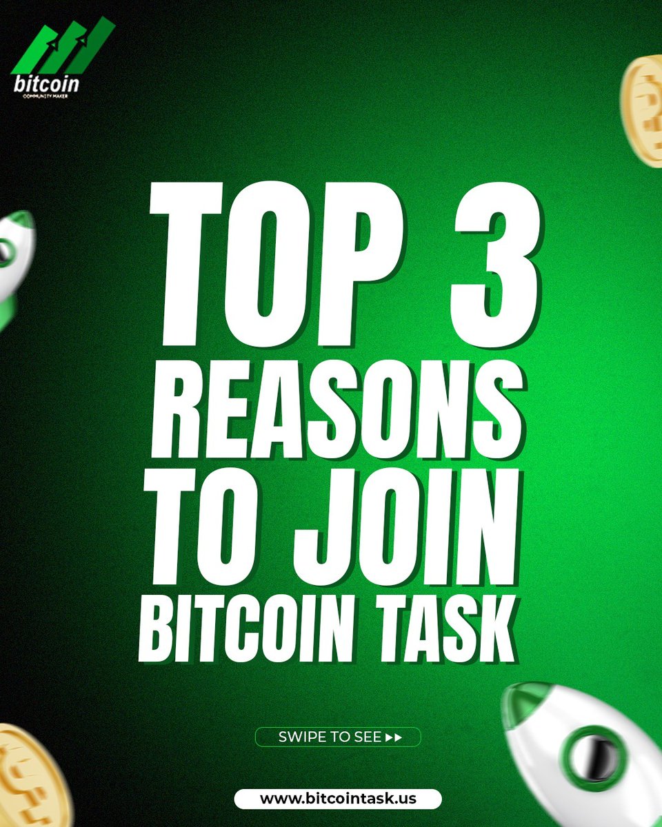 Bitcoin_Task's tweet photo. Want to earn money online? 💸
Here are 3 simple reasons to join Bitcoin Task:
✅ Do 1 small task every day and earn
🌍 Be part of a big, friendly community
🔒 Safe and trusted platform since 2014

👉 Visit https://t.co/nAwxix4YuI and start today!

#bitcointask https://t.co/Zp1vCXwOFF