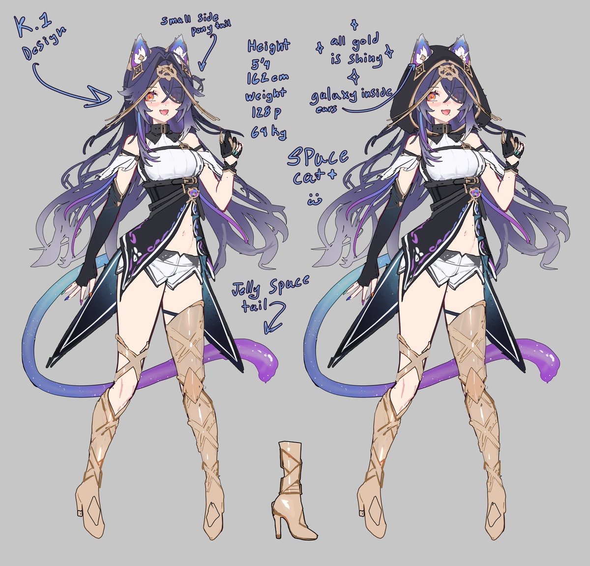 Kacshima's tweet photo. I DID IT AFTER 4 YEARS I DID MY DESIGN RAGGHHHH here is my scuff ref for my design :3333 https://t.co/AeYtFAnRQ7