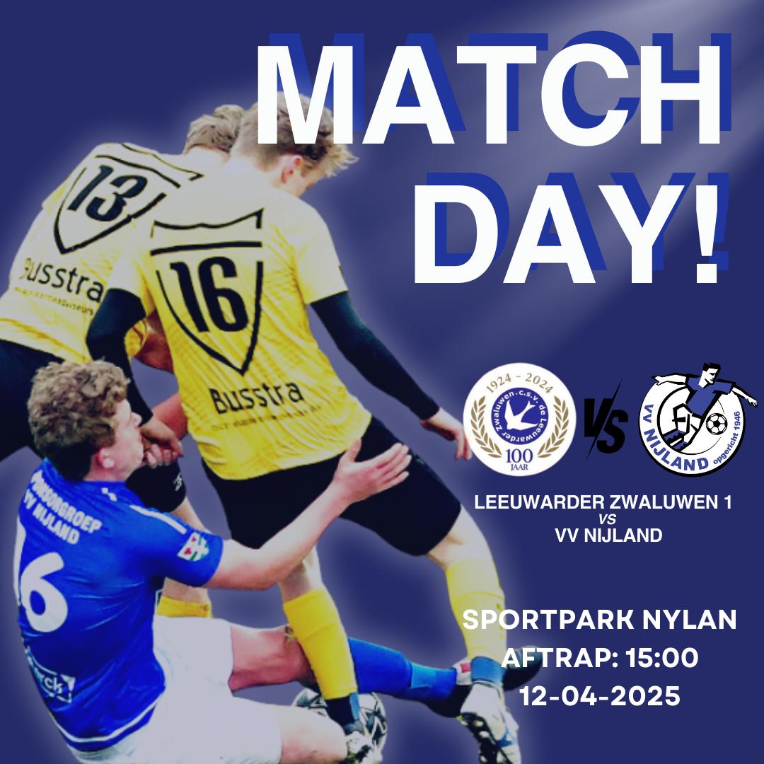 LwdZwaluwen's tweet image. 𝗠𝗮𝘁𝗰𝗵𝗱𝗮𝘆! ⚽💙🖤  | Vanmiddag om 15:00 uur neemt Zwaluwen 1 het op tegen VV Nijland. De aanvoerdersband wordt vandaag gesponsord door ons hoofd jeugdopleiding Jesse Oppedijk 👊🏼 
Komen jullie onze mannen steunen? ☀️💪🏼