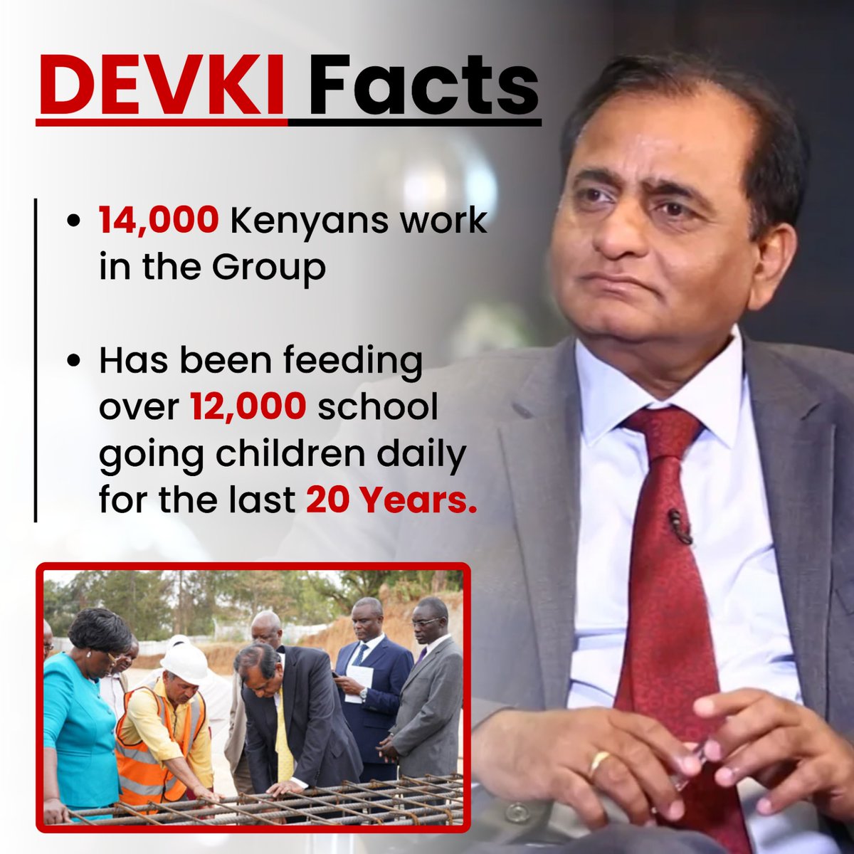 kevo_atandi's tweet photo. Employing thousands and sourcing locally, Devki helps stimulate regional economies.
#DevkiFacts 
Transforming Lives https://t.co/kxPqkhKjLo