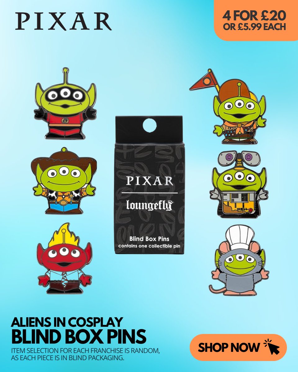 getreadycomics's tweet photo. Pins! - If you're looking to grow your collection - check out our latest and restocked pins!🛍️

With over 40 styles to choose from - these blind box pins are in our 4 for £20 (£5 for each one after too!!) offer.

🔗 https://t.co/ytPEId3O76 https://t.co/Kd6XUHY7KE