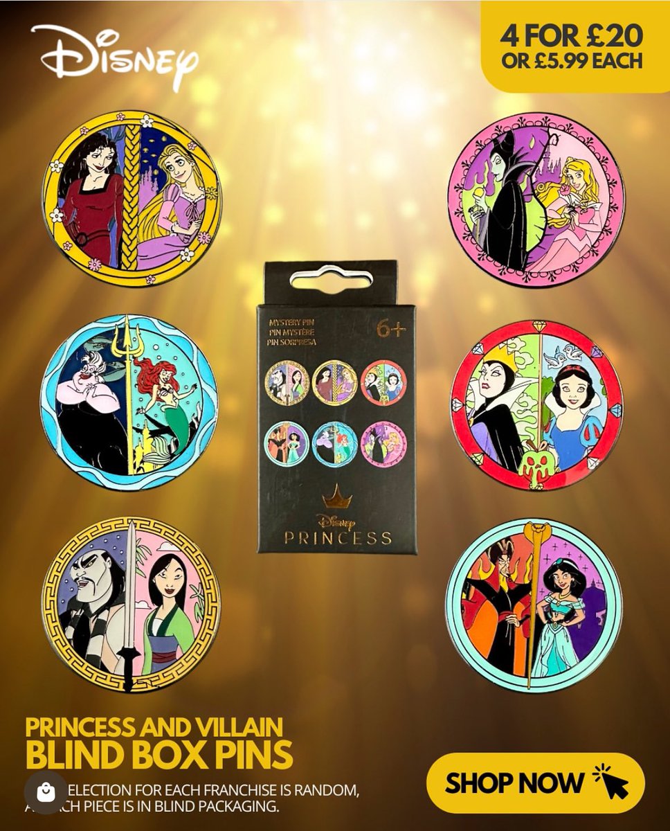 getreadycomics's tweet photo. Pins! - If you're looking to grow your collection - check out our latest and restocked pins!🛍️

With over 40 styles to choose from - these blind box pins are in our 4 for £20 (£5 for each one after too!!) offer.

🔗 https://t.co/ytPEId3O76 https://t.co/Kd6XUHY7KE