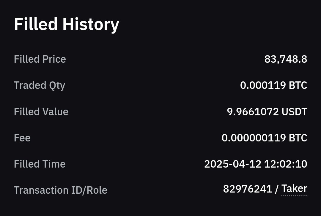 MJStacking's tweet photo. Day 4 | Stacking sats
$10 $BTC buy filled, the habit continues.
Do one thing every day your future self will thank you for.
Consistency is ๐๏ธ
#Bitcoin #StackingSats #BTCStandard