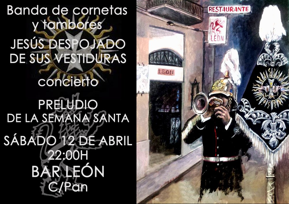 PRELUDIO

"EL CONCIERTO"

SÁBADO 12

22.00H

CALLE PAN

BCT JESÚS DESPOJADO 

SEMANA SANTA 

GRANADA

#SemanaSanta2025 
#GRANADA 
#ANDALUCÍA 
#PRELUDIO25
#Cuaresma
