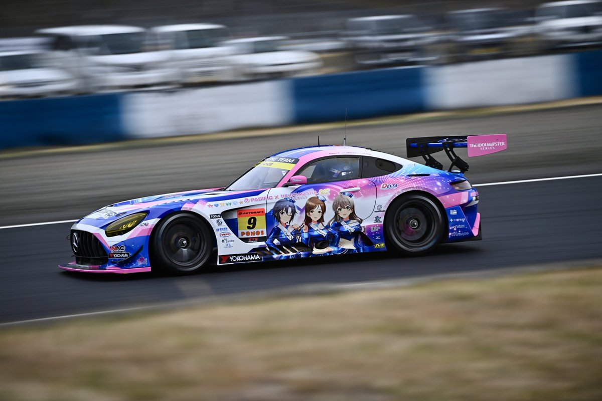 T_M_ROCK's tweet photo. この3台は撮るよな〜😁
予選編
4 #グッドスマイル #初音ミク AMG
9 #PACFIC #アイドルマスター NAC AMG
48 #脱毛ケーズフロンティアGOandFUN猫猫GTR
#SUPERGT https://t.co/wNcFP2jt9p