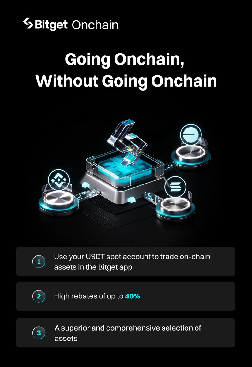 Bitget Onchain is live! It offers efficient on-chain transactions, allowing users to trade on-chain assets directly using a spot account. It provides a safer trading mode, offering asset protection at the exchange level.

#Bitget #BitgetOnchain